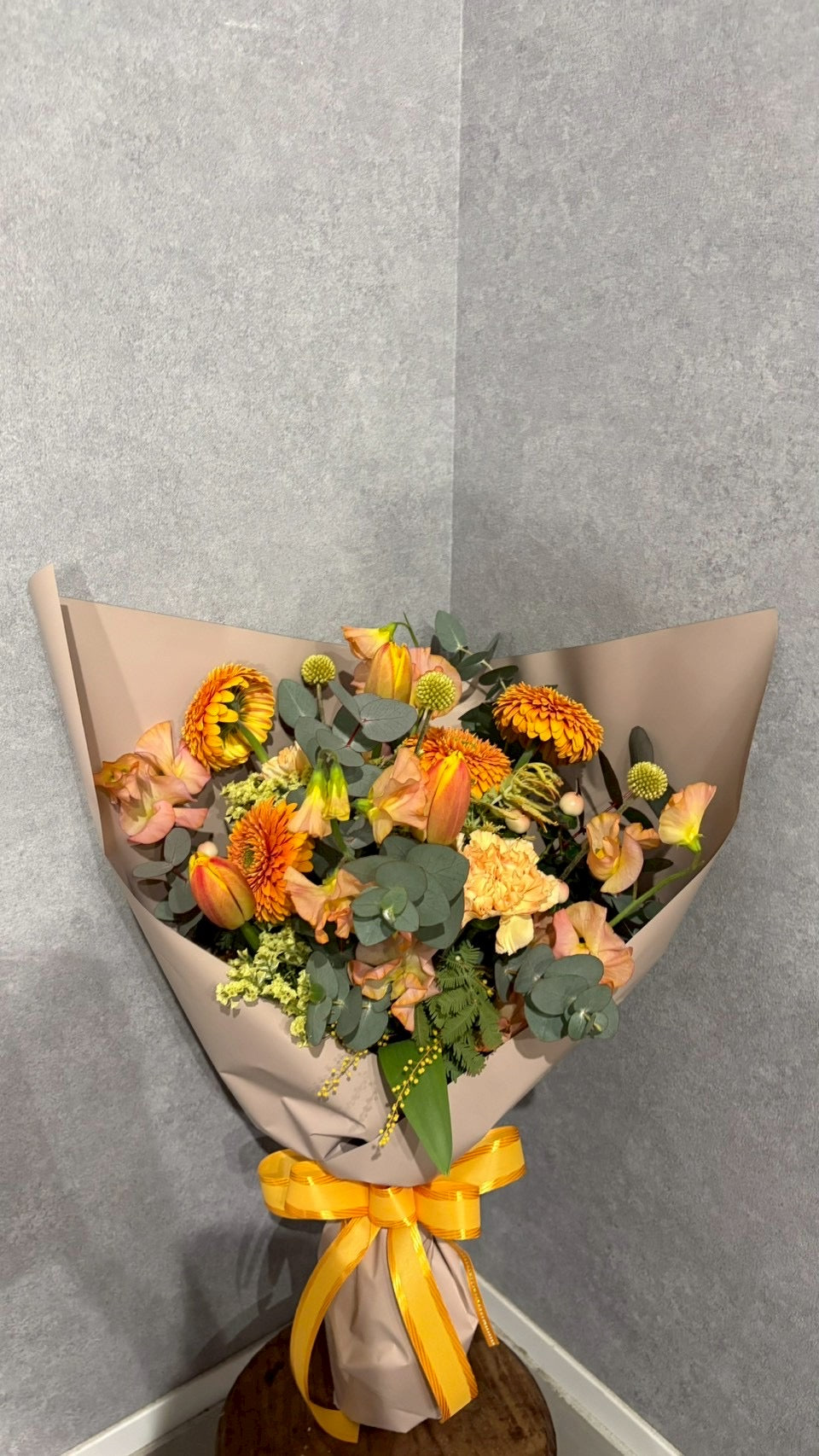 オレンジ系花束